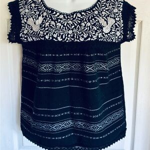 Boho Embroidered Top